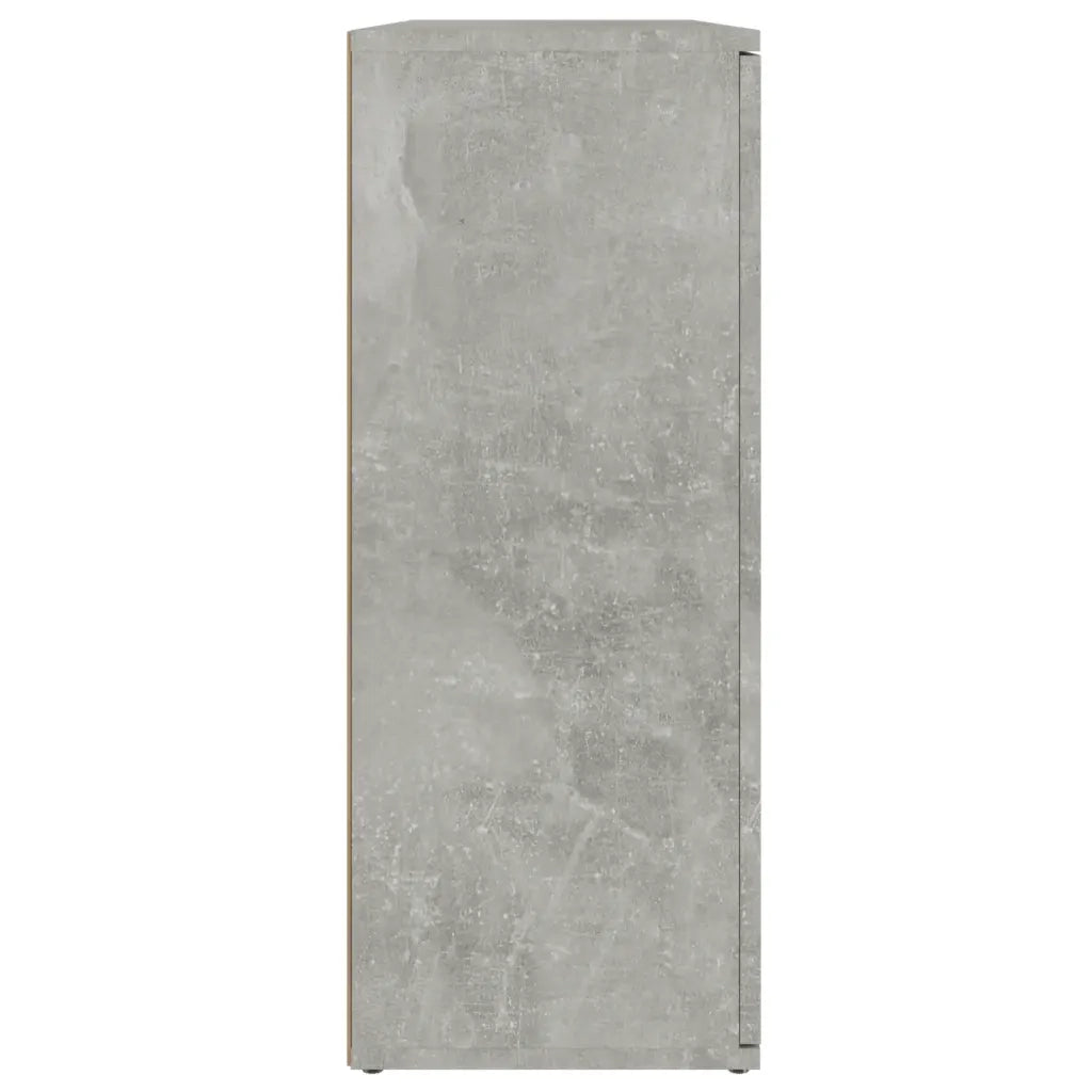 Credenza | Madia | Buffet da pranzo | Armadio da pranzo Grigio Cemento 91x29,5x75 cm in Legno Multistrato