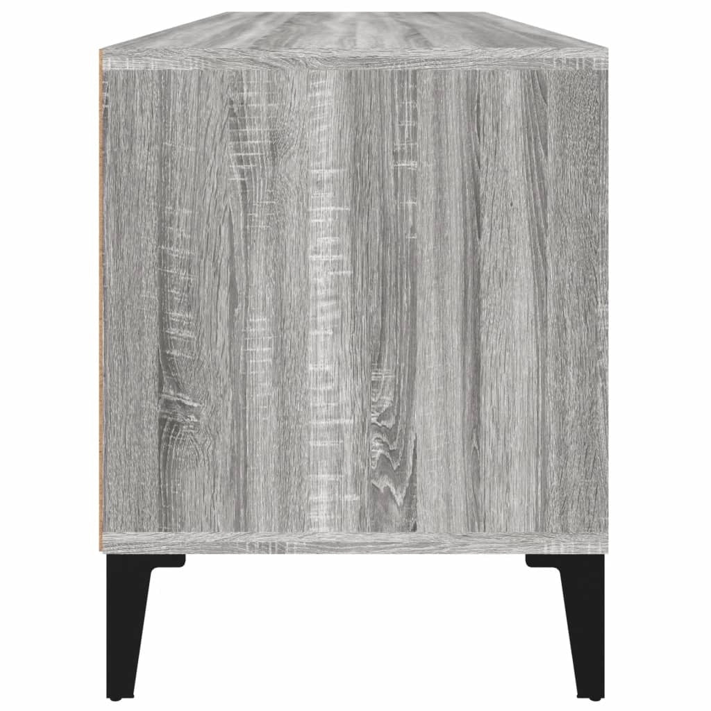 Mobile TV multimediale mensola TV credenza TV sala da pranzo soggiorno camera da letto Sonoma 100 x 34,5 x 44,5 cm legno ingegnerizzato grigio 02_0028324