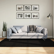 Tappeto a Pelo Corto HUARTE Morbido e Lavabile Nero 140x200cm 375115
