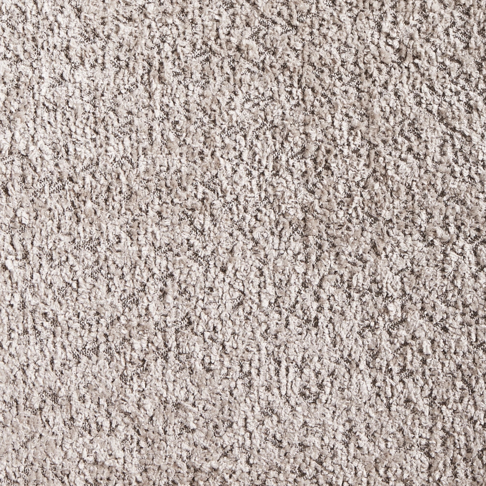 Poltrona girevole Poltrona da club imbottita in bouclé beige Schienale curvo Retro