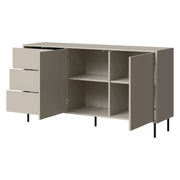 Madia Civezza, Credenza 3 Cassetti, 150x39x80h cm Beige