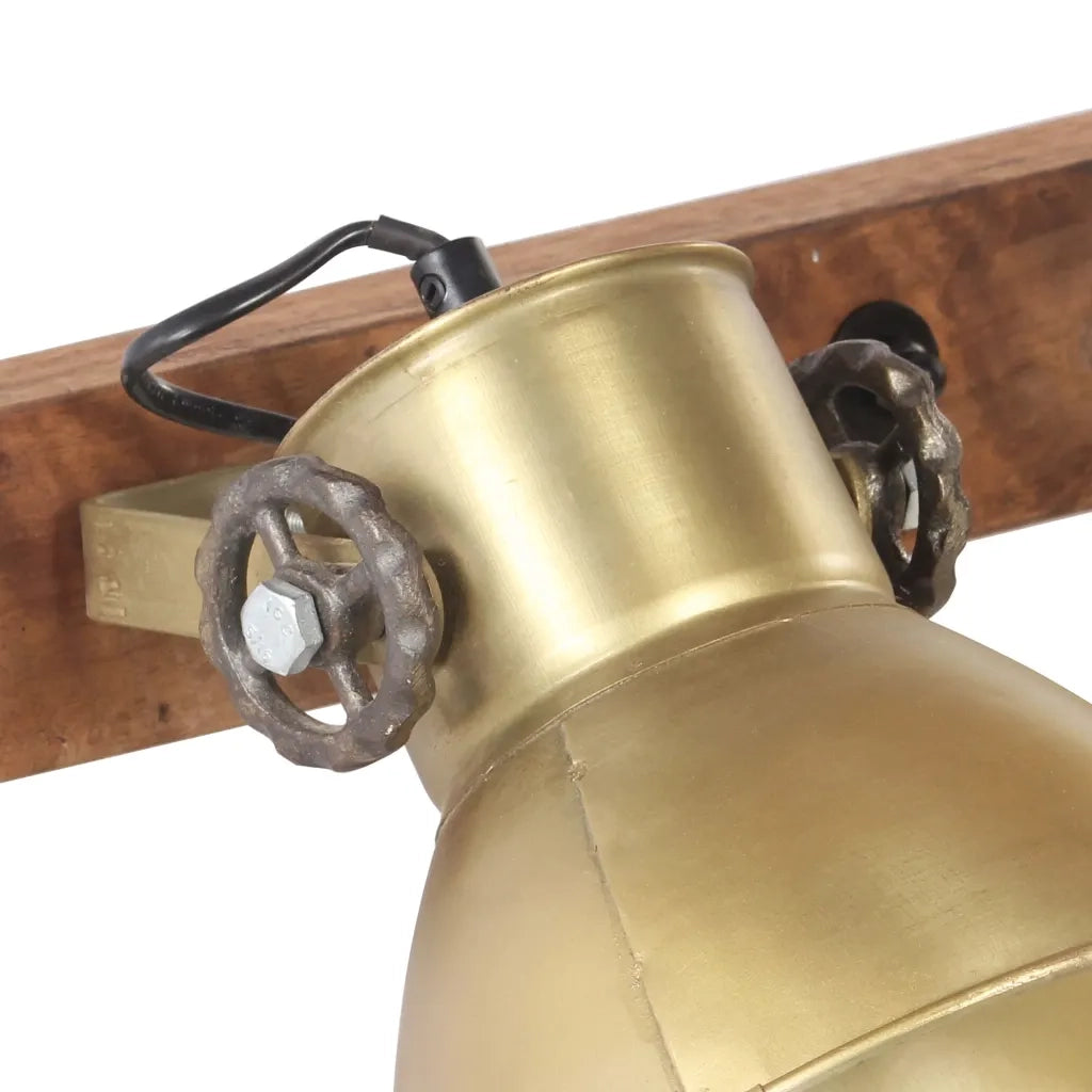 Lampada da Parete in Stile Industriale Ottone 45x25 cm E27 CFW8251084