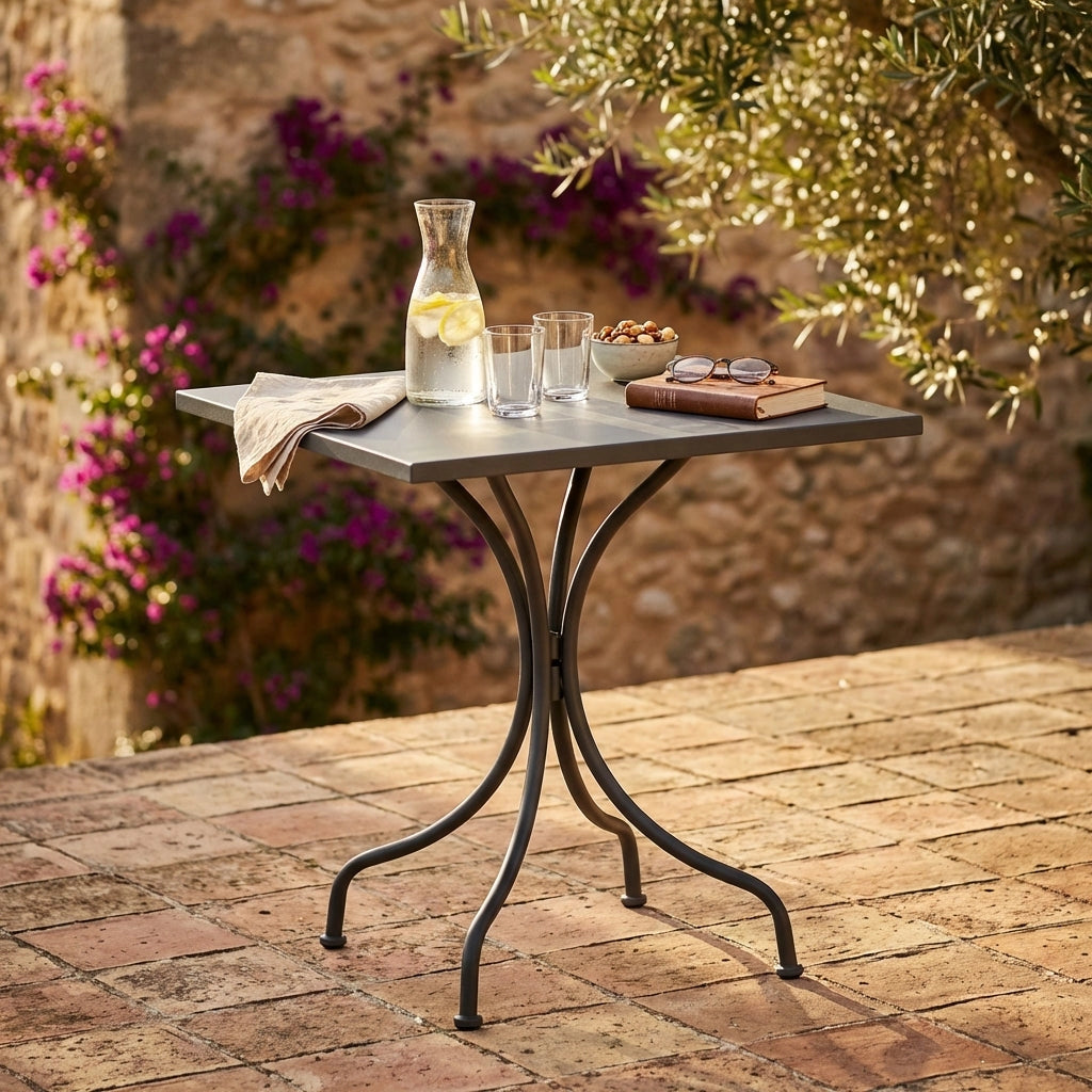 Tavolo da Giardino in Acciaio cm 60x60x172 - LUCKY