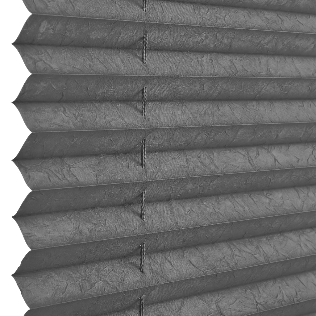 [neu.haus] Tenda Plissé Klemmfix  (35 x 125 cm) (grigio) - protezione sole e luce - opaco (senza bisogno di praticare
