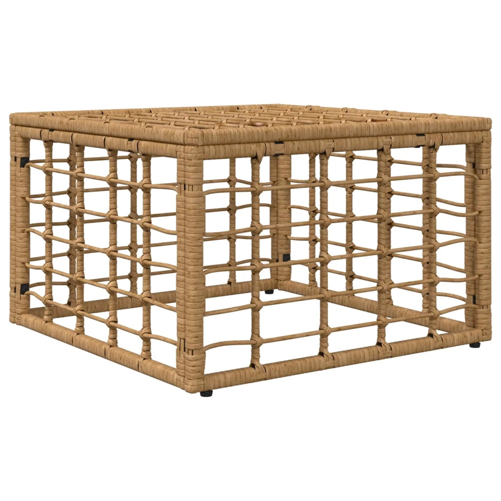 Poggiapiedi da Giardino Naturale polyrattan CFW2698060
