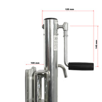 Servotimone con ruota 540 kg Ruotino per carrello appendice con staffa di montaggio