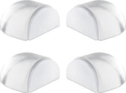 Stopper per porta in vetro 39x41x20 mm - Stopper trasparente autoadesivo - Set da 4 pezzi - Protezione per parete e mobili Stopper per porta
