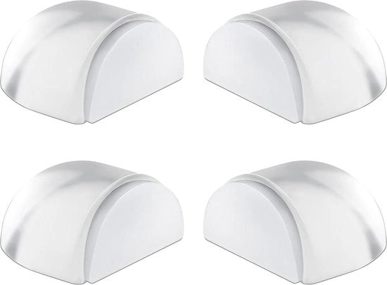 Stopper per porta in vetro 39x41x20 mm - Stopper trasparente autoadesivo - Set da 4 pezzi - Protezione per parete e mobili Stopper per porta
