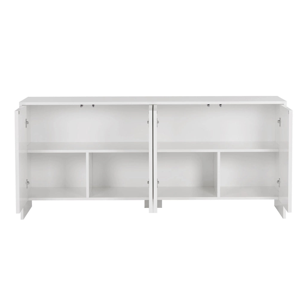 Credenza in legno "Arlen" - 180 x 45 x 80 cm - Bianco