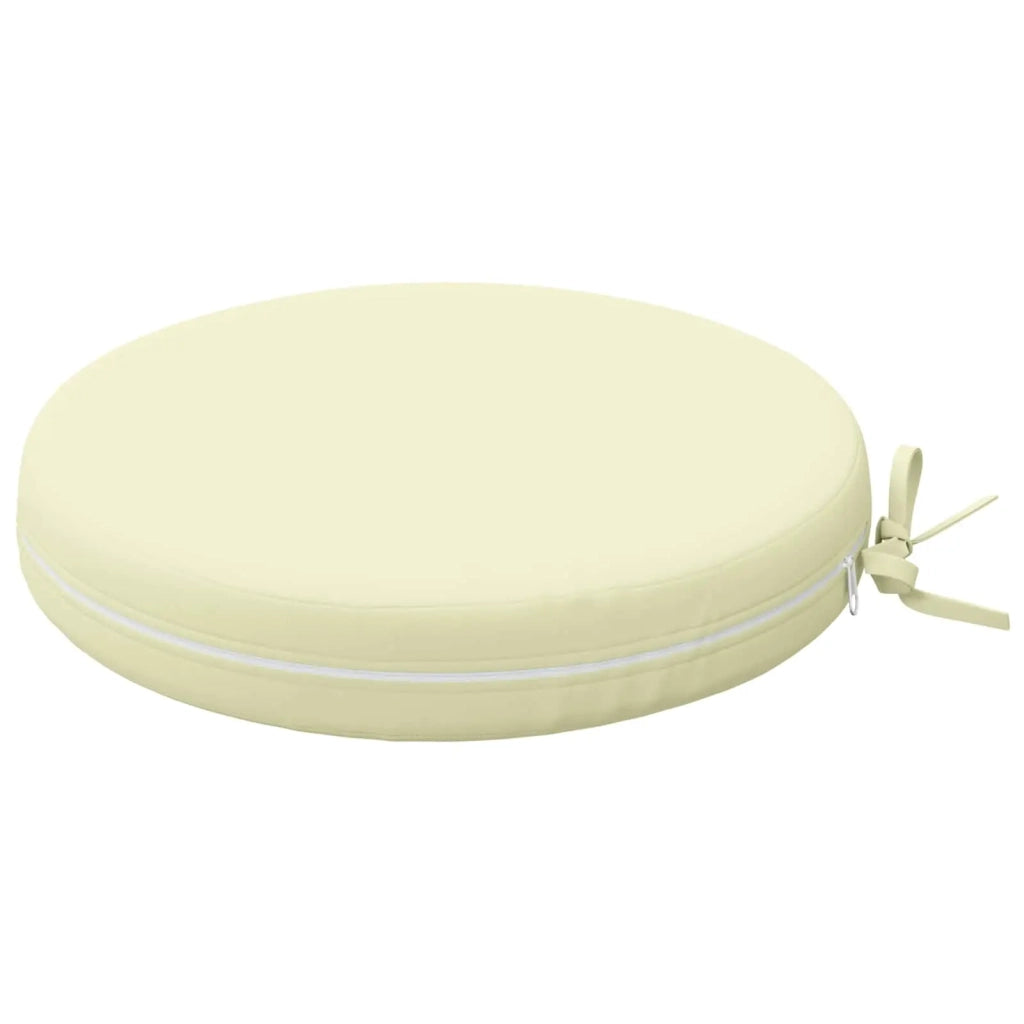 Cuscini per Sedia in 4 Pezzi SOEST 4 pz 100% Poliestere Crema 946342