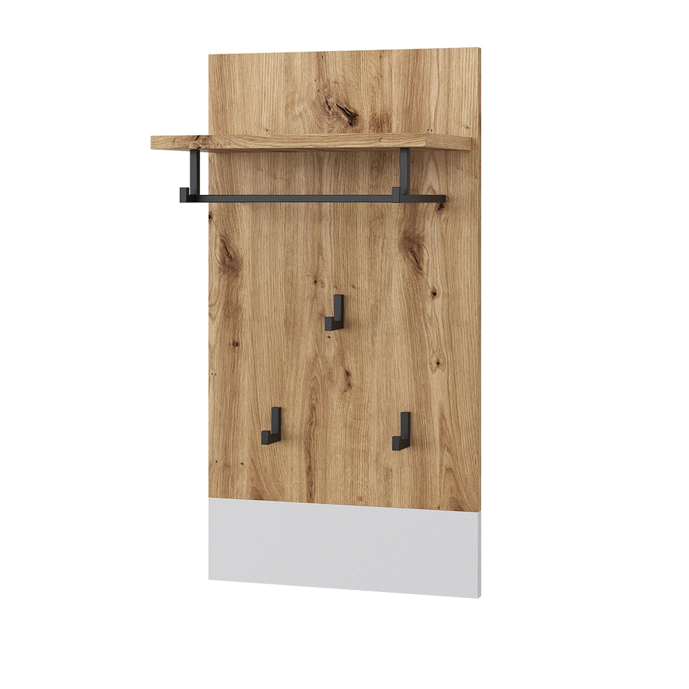 Vicco Appendiabiti da parete Bianco/Artisan 44 x 83 cm