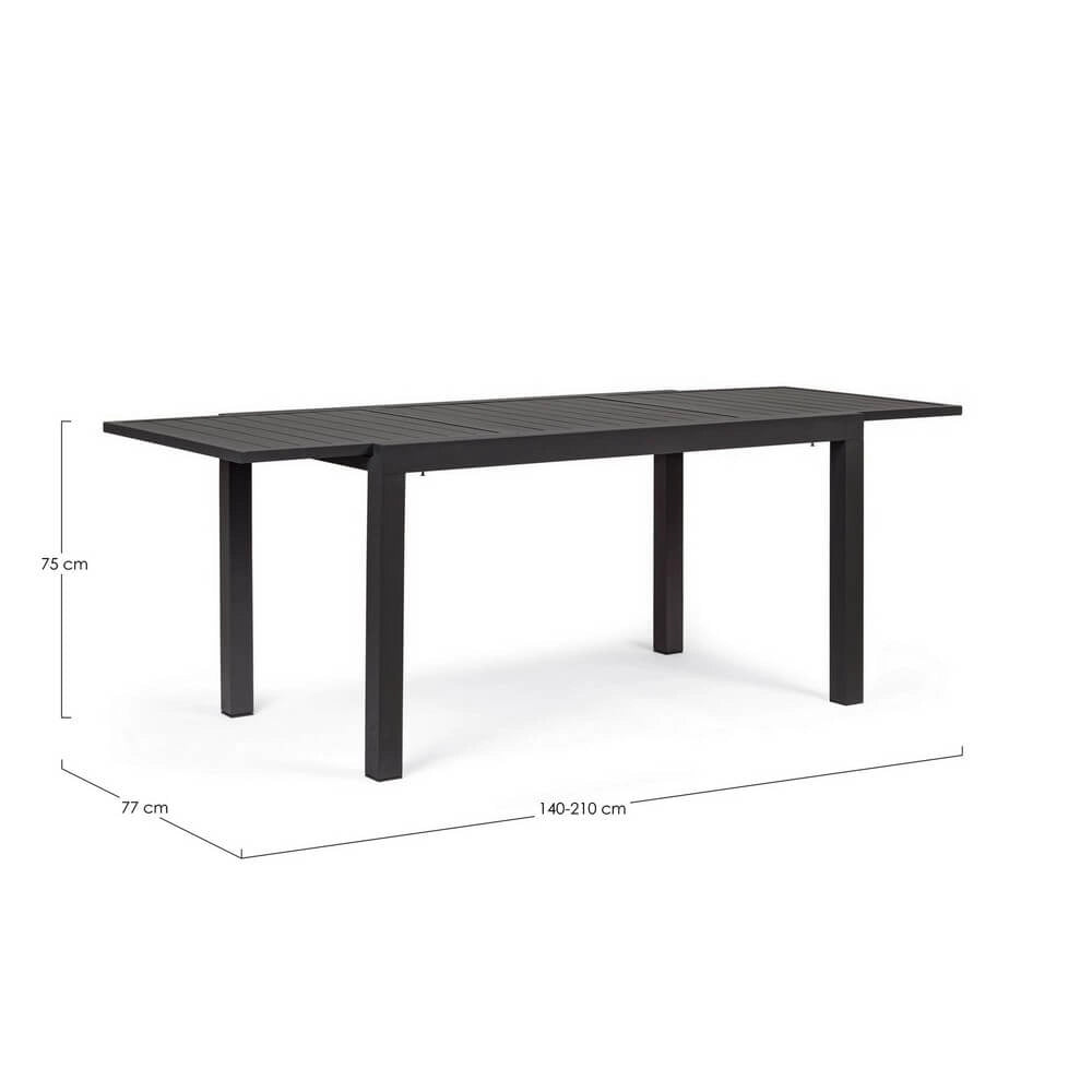 Tavolo da Giardino Allungabile in Alluminio 140-210 cm - NORDIC