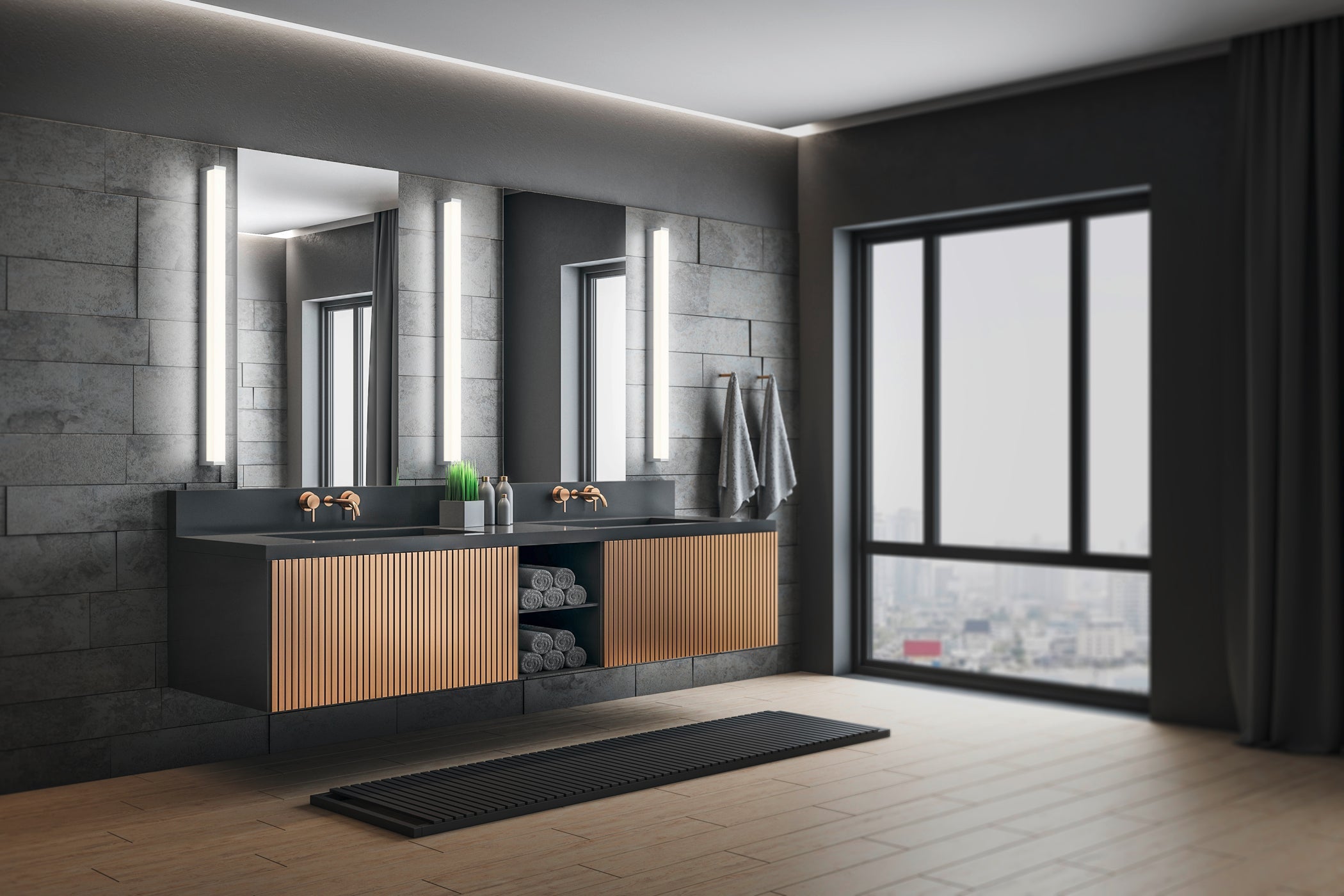 Applique da Interno a led in Metallo Cromo