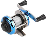 Molino da Spinning per Pesci Portatile - con Filo - Alta Potenza di Ritorno - Materiale Metallico - Capacità di Filo 100m - per Pesca in Fiume/Iglo - Raccogliere Pesci