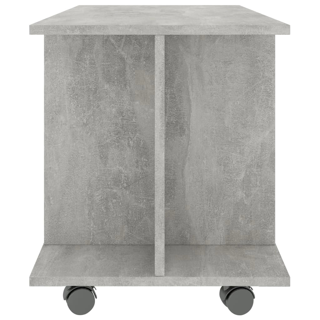 Mobile TV multimediale scaffale TV credenza mobile TV per sala da pranzo soggiorno camera da letto con rotelle 80 x 40 x 45 cm legno ingegnerizzato grigio 02_0027616