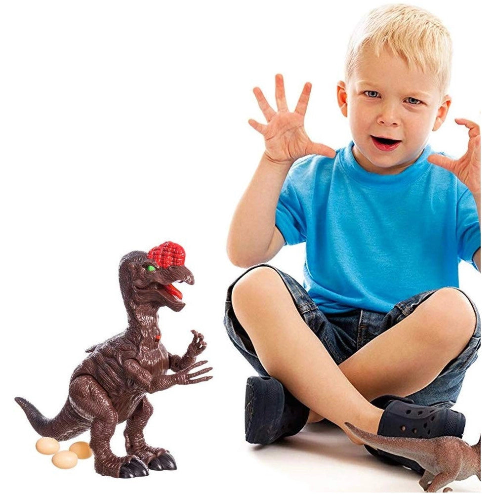 Trade Shop - Dinosauro Oviraptor Camminante Con Luci Suoni E Movimenti Giocattolo Bambini -