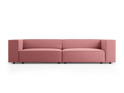 Cosmopolitan Design - Divano "Arendal" 4 posti in velluto salmone 