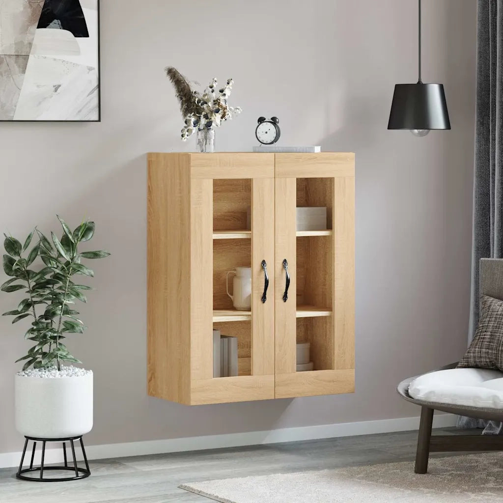 Mobile a Parete Rovere Sonoma 69,5x34x90 cm Legno Multistrato 834989