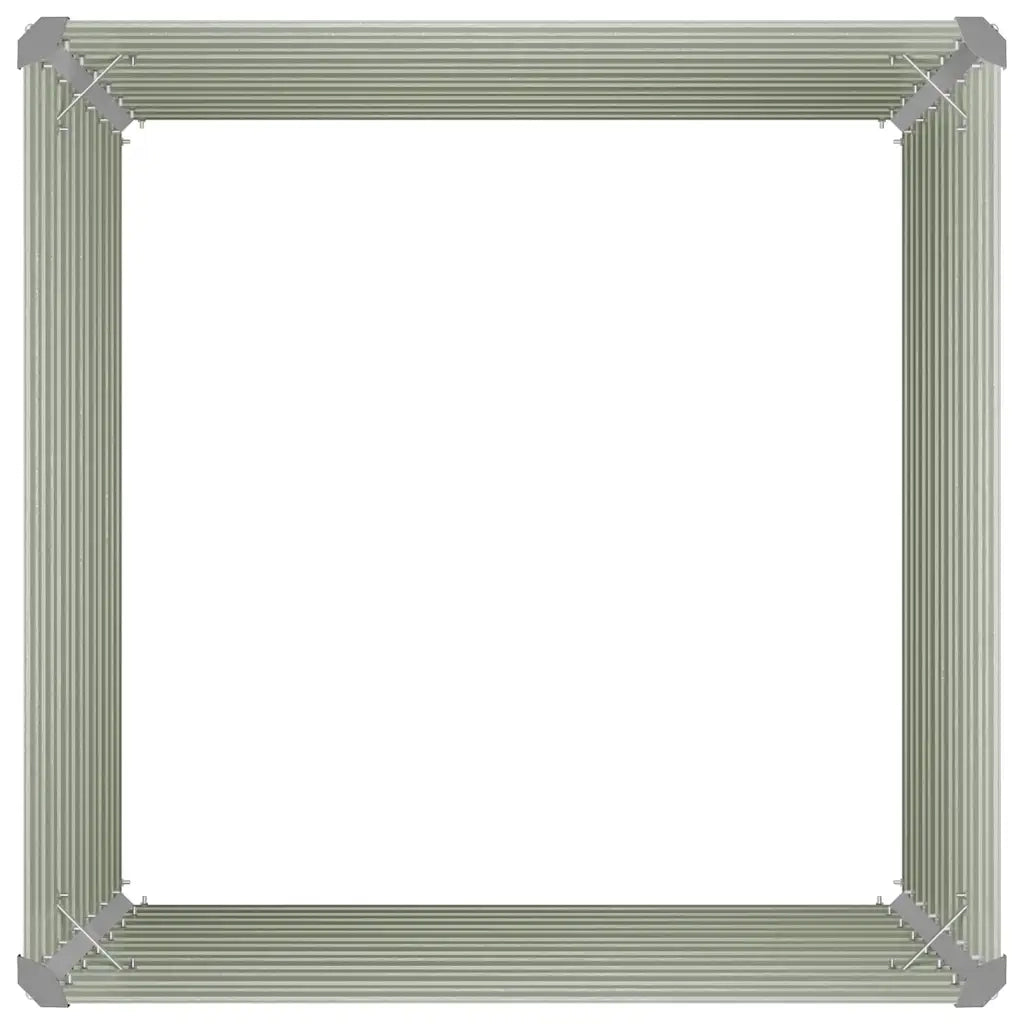 Letto di Coltura Rialzato Marrone 100x100x77cm Acciaio Zincato 45712