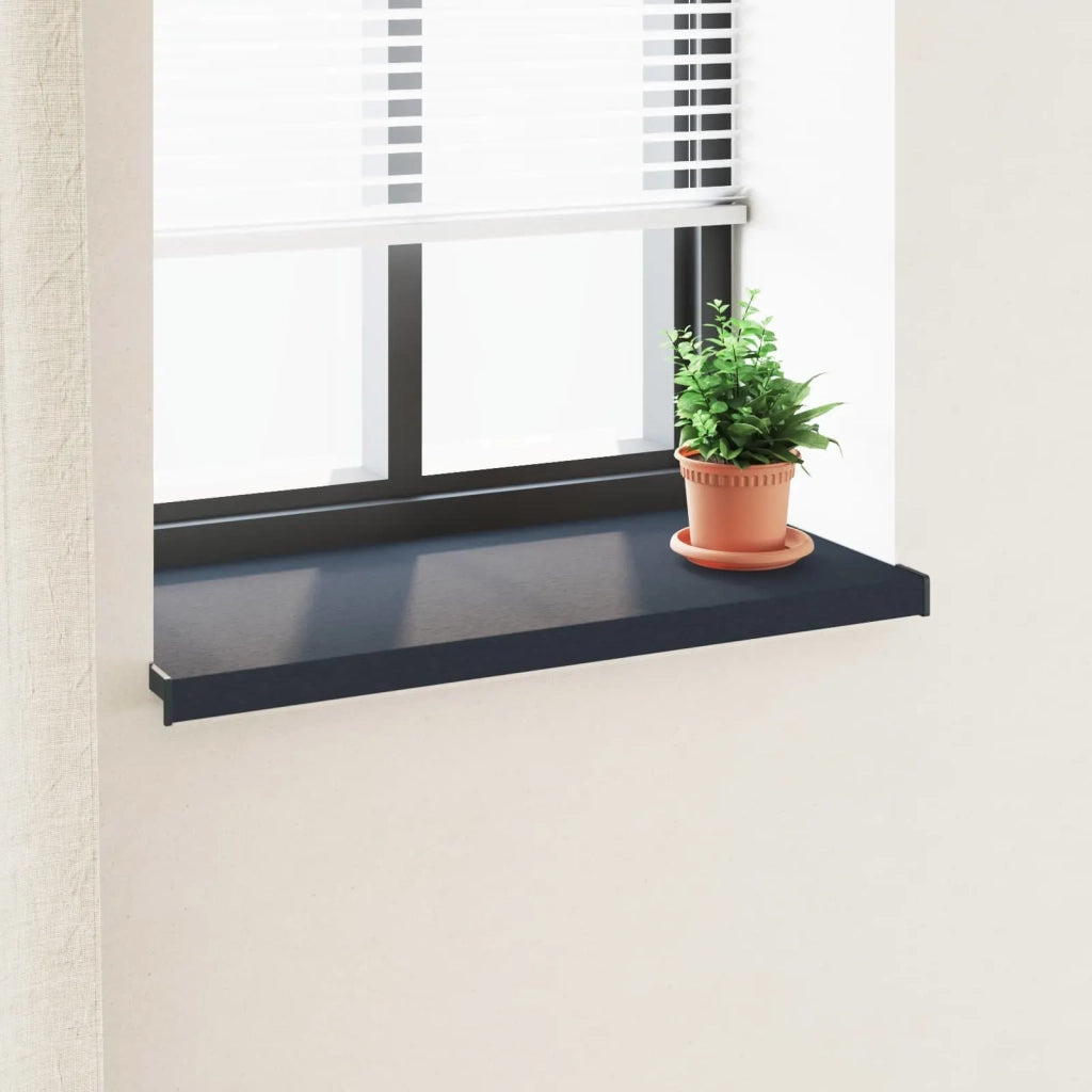 Soglia della Finestra Antracite con Venature del Legno PVC