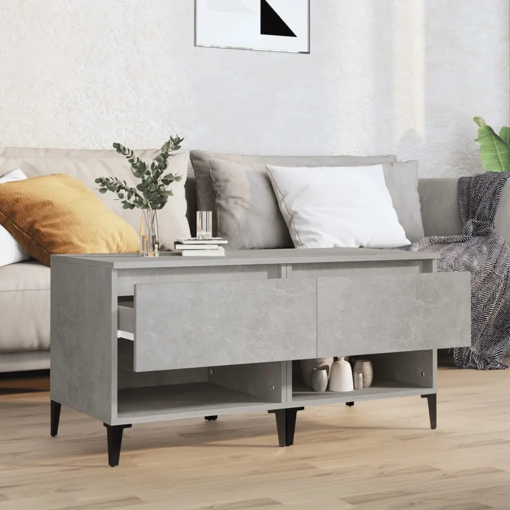 Tavolini 2pz Grigio Cemento 50x46x50 cm in Legno Multistrato 819557