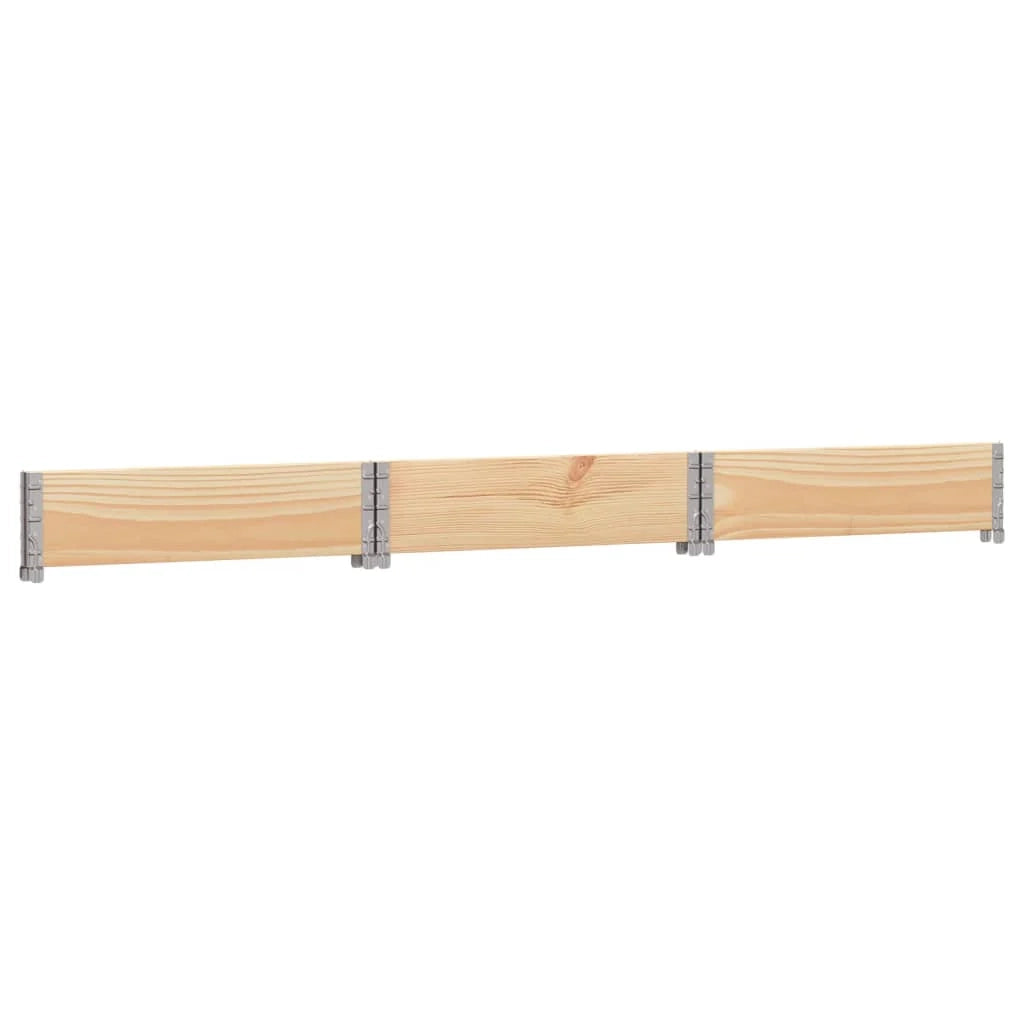 Fioriera/aiuola esagonale per piante fiori terrazza e giardino 160 x 160 cm legno di pino massiccio marrone 02_0039879