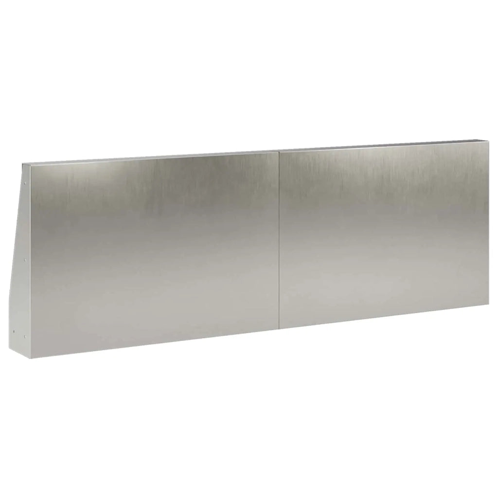 Muro di contenimento 6 pz 60 x 12 x 40 cm Acciaio Inox Argento 3449167