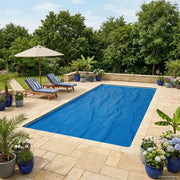 Copertura per piscina Nero e Blu 1000 x 500 cm PE 42034495