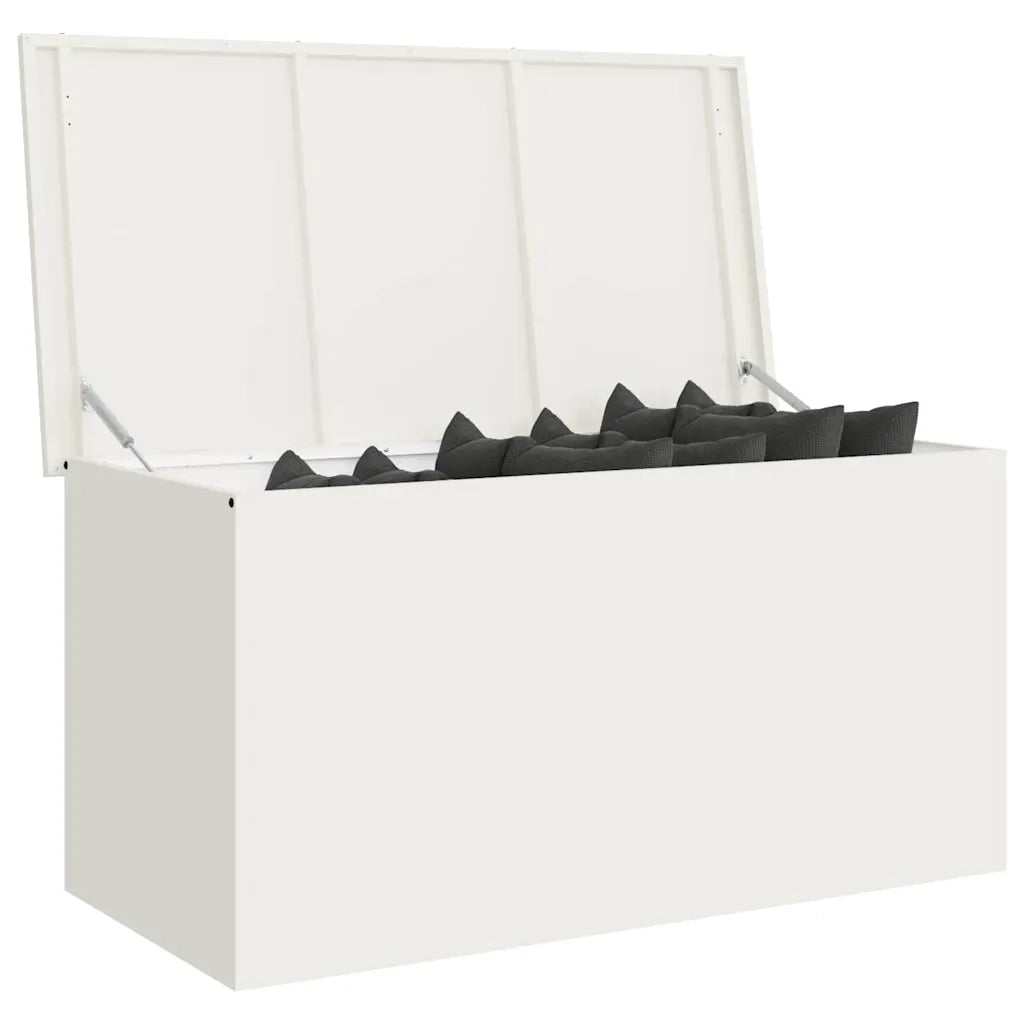 vidaXL Scatola di Stoccaggio Esterno Bianco 100 x 50.5 x 50 cm