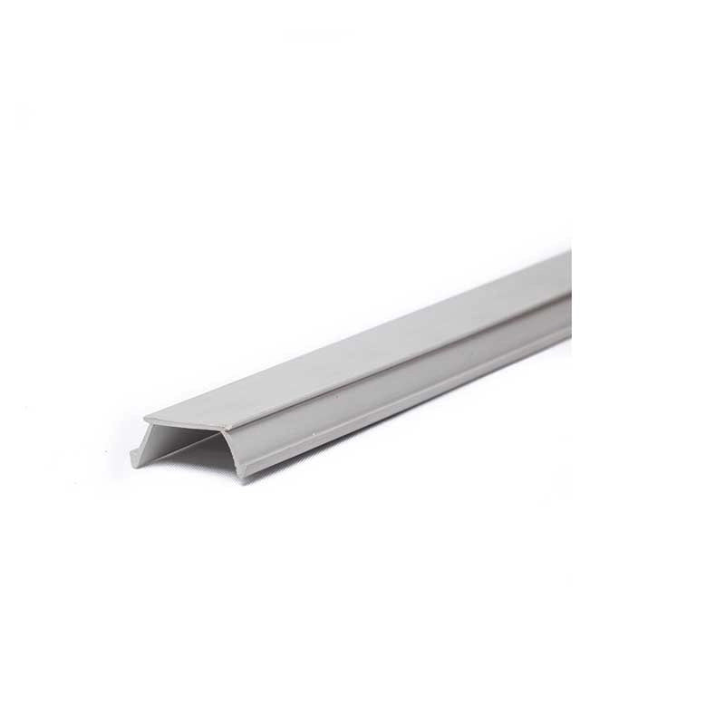 Gocciolatoio in PVC per balcone grigio chiaro - barra da 2 m (10 pezzi) : Modello - 30 MM