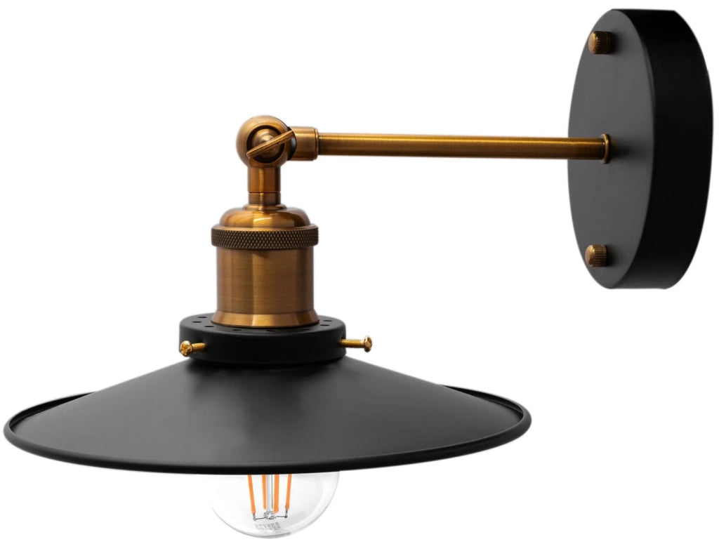 Lampada Porto APP184-1W Lampada Da Muro Black