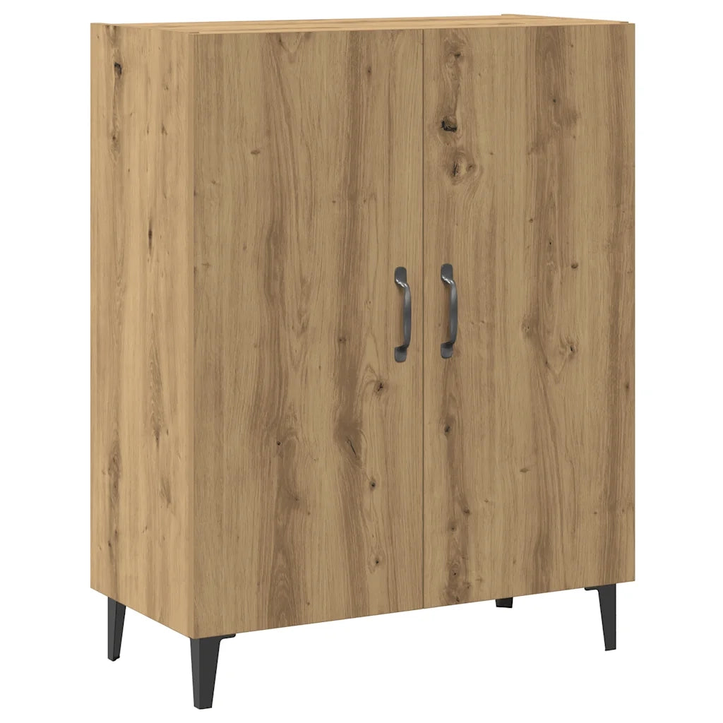 Credenza con Pensile Rovere Artigianale in Legno Multistrato 3329224