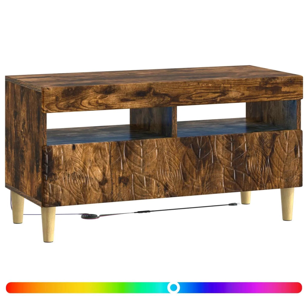 Mobile TV LED Rovere Fumo Legno ingegnerizzato 897220