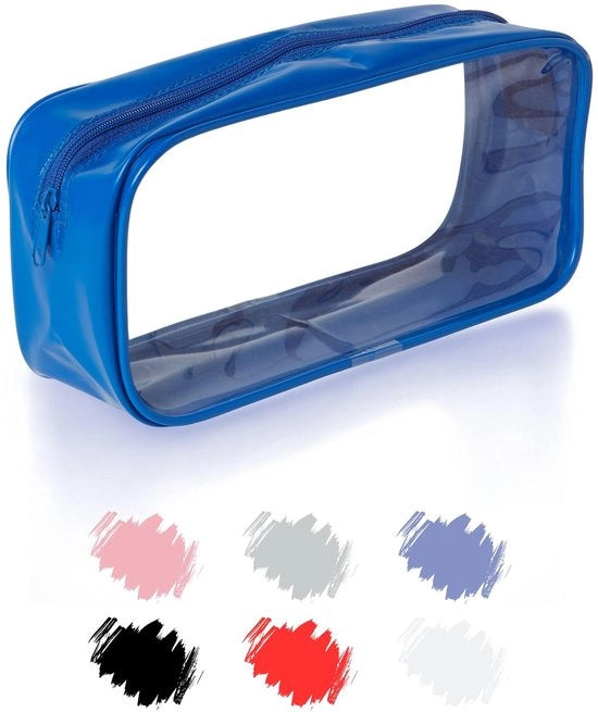 Etui Transparante Grande Blu per Donne Studentesse, Etui PVC Rond per Borse Scuola, Borse da Toilette e Cosmetici, Etui Università e Ufficio 

Dettagli prodotto: 
- Materiale: PVC 
- Modello: 
- Dimensioni: 
- Colore: Blu