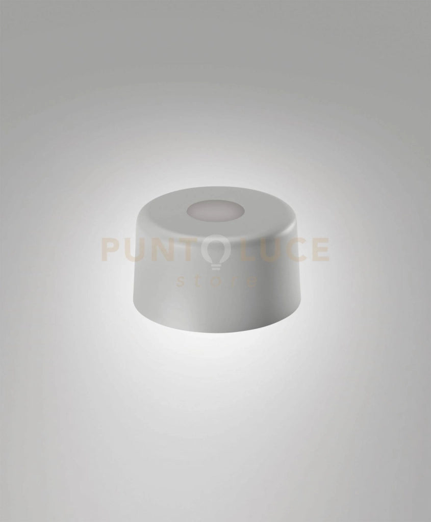 3804-57-288 DIFFUSORE/PARALUME IN METALLO COLORE GRIGIO D.15CM H.9CM PER KIT LUCI 8W