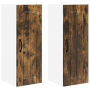Pensile da cucina | Armadietto a muro LUCCA 2 pz Rovere Fumo 30 x 31 x 80 cm
