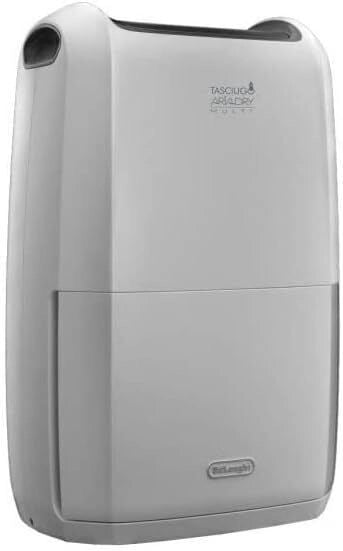 De'Longhi DDSX225 Tasciugo AriaDry Multi Deumidificatore 25 L-giorno 90 m³ Filtro Bio Silver Funzione Laundry Antigelo 44 dB colore Grigio