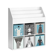 Vicco Libreria bambini Bianco 31.2 x 114.2 cm con 6 scatole pieghevoli opt.2