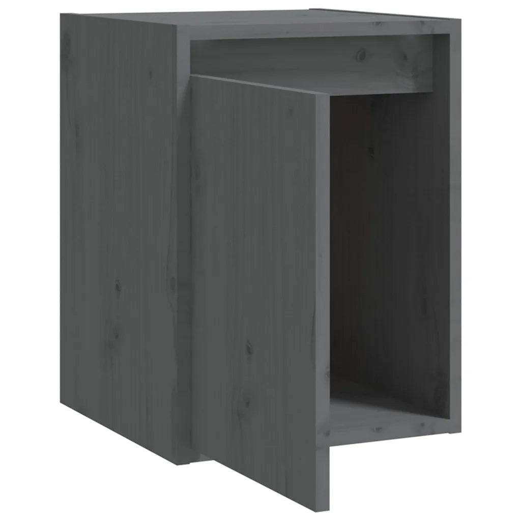 Pensili 2 pz Grigi 30x30x40 cm in Legno Massello di Pino cod mxl 32914
