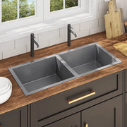Lavello da Cucina Lavorato a Mano in Acciaio Inox 51524