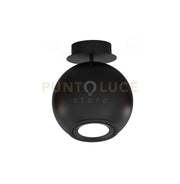 NEMO-PL N Plafoniera 1 luce colore nero opaco attacco GU10 lampadina inclusa