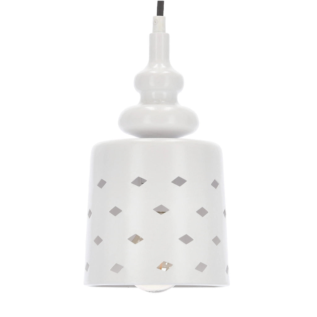 Lampada sospensione Candellux HAMP bianca metallo E27 Ø14