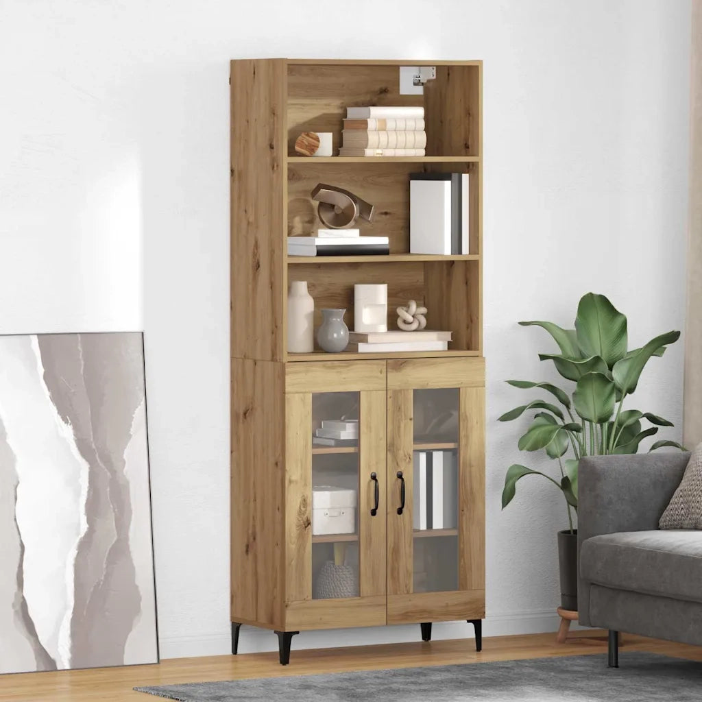 Credenza | Madia | Buffet da pranzo | Armadio da pranzo Rovere artigianale 69,5 x 34 x 180 cm