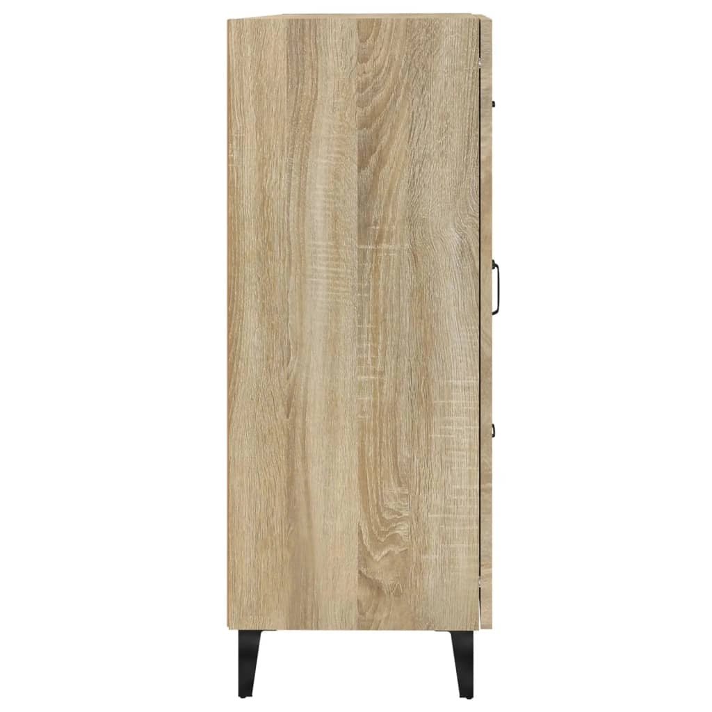Buffet credenza cassettiera armadio mobile contenitore organizer cucina soggiorno rovere Sonoma 69,5 x 34 x 90 cm legno ingegnerizzato marrone 02_0031656