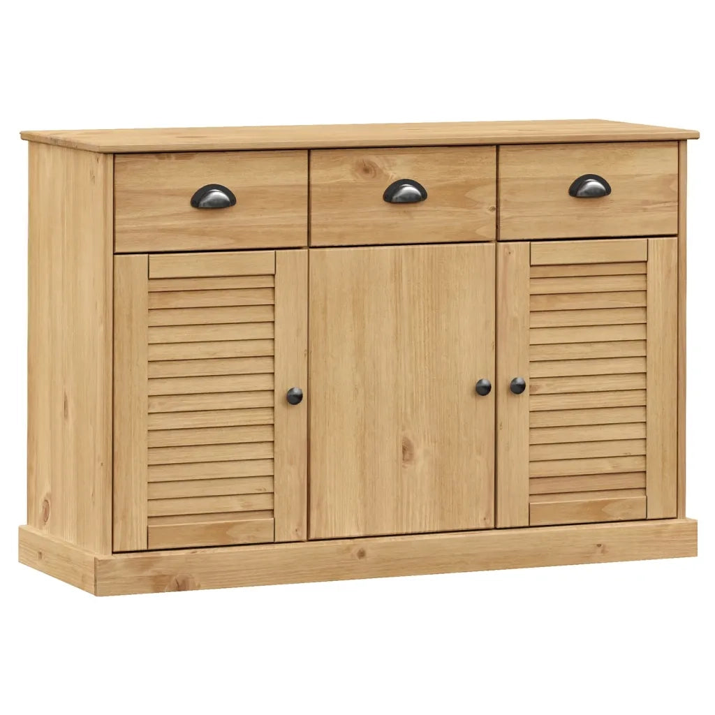 vidaXL Credenza con Cassetti VIGO 113x40x75 cm Legno Massello di Pino