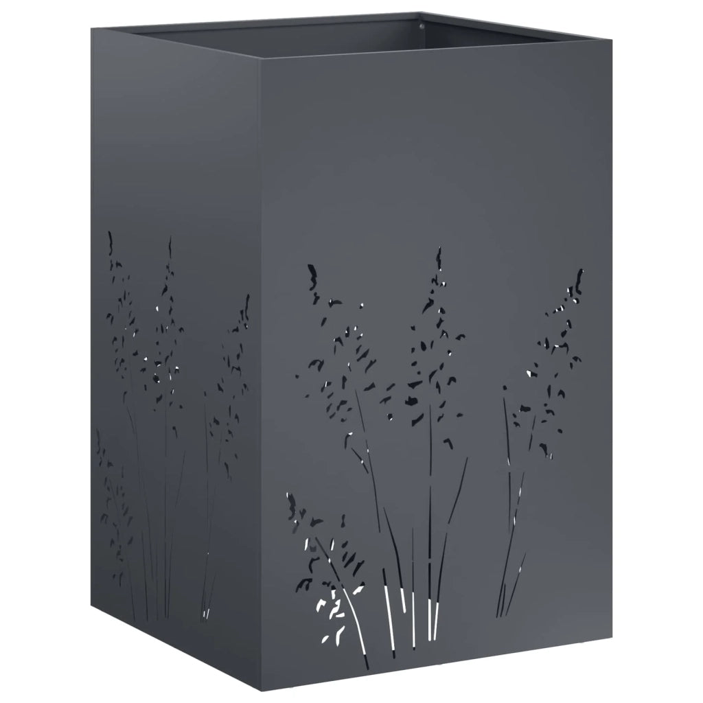 Vaso da giardino 2 pz Antracite 50 x 50 x 75 cm 8005769