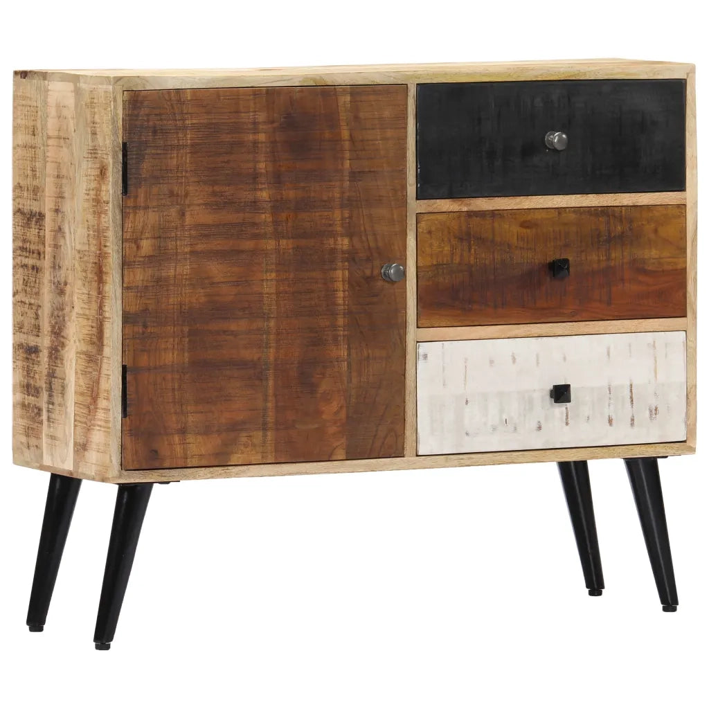 Credenza | Madia | Buffet da pranzo | Armadio da pranzo 88x30x73 cm in Legno Massello di Mango