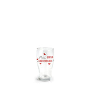 Bicchiere per birra 40 cl con scritta pizza birra e carboidrati