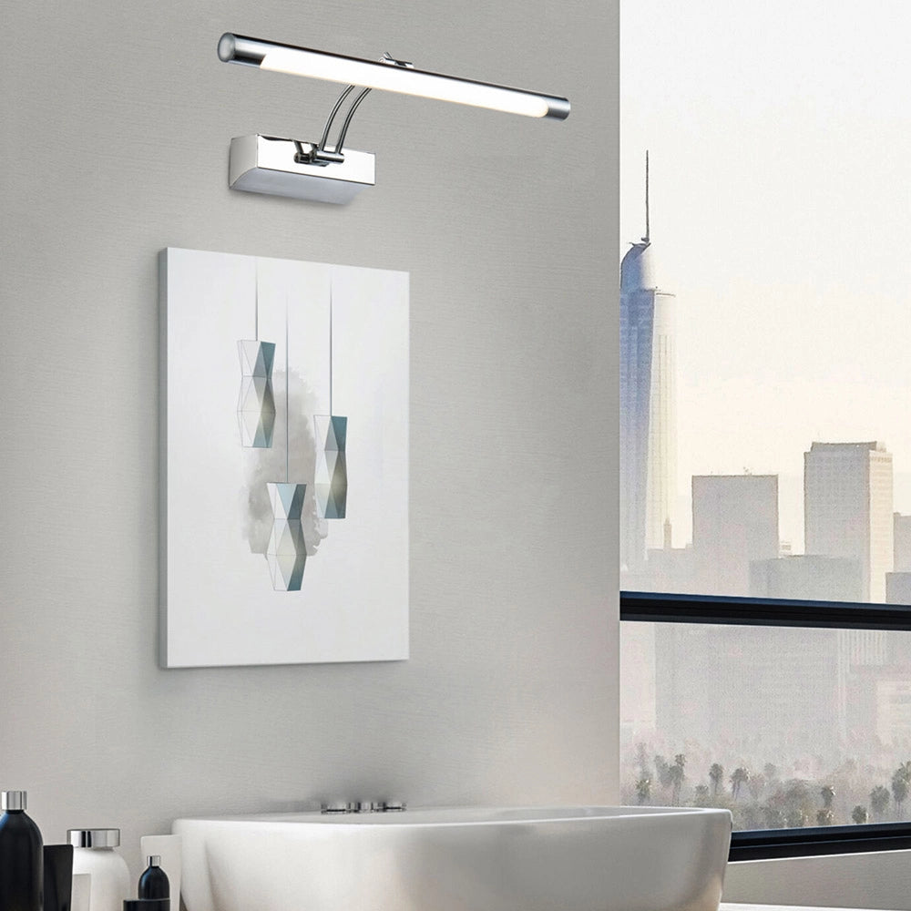 Maytoni applique moderno Fino 1 luce LED integrato cromo metallo diffusore plastica