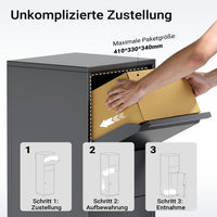 Cassetta postale portapacchi antracite per pacchi medi e piccoli Parcel box